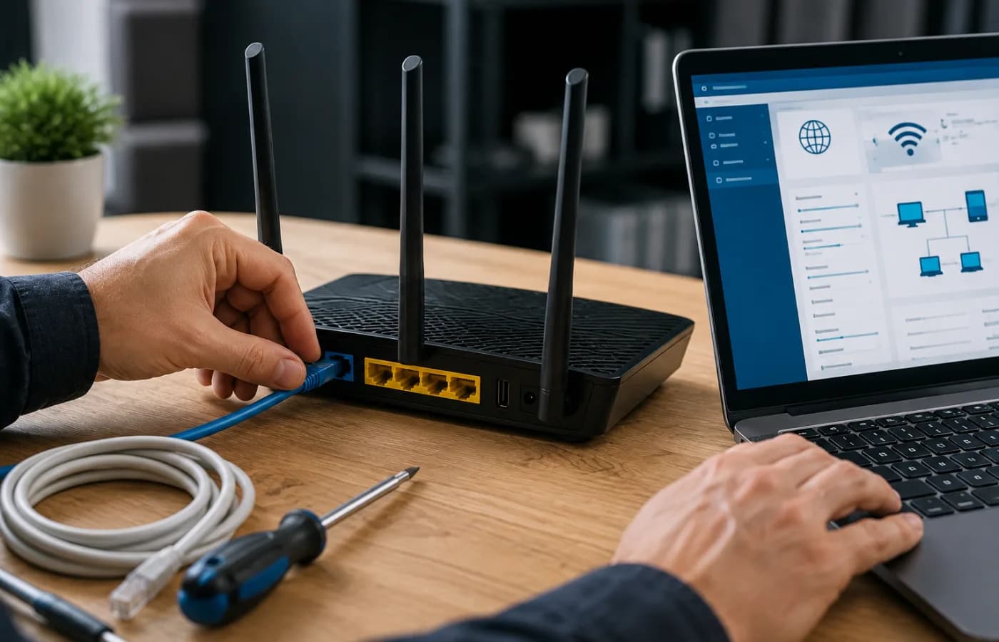 Wi‑Fi და MikroTik-ის გამართვა თბილისში